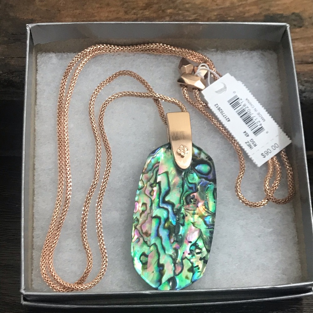 NWT Kendra Scott RSG Inez Necklace in Abalone! - Picture 1 of 11